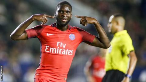 PSG striker Odsonne Edouard
