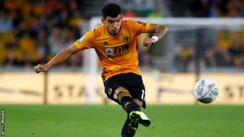 Morgan Gibbs-White in action for Wolves