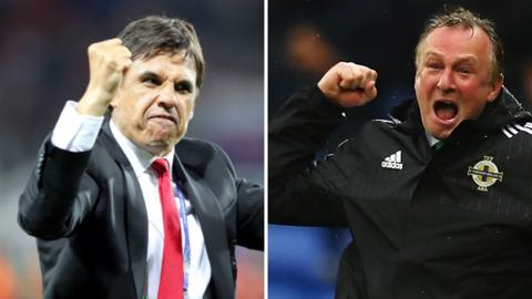 Wales manager Chris Coleman and Northern Ireland boss Michael O'Neill