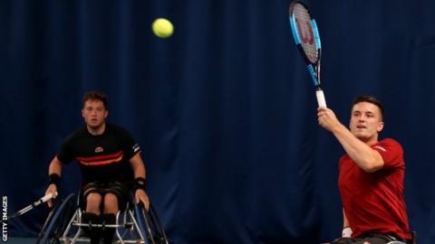 Alfie Hewett and Gordon Reid lost in the men's doubles