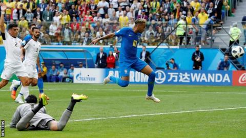 Neymar scores against Costa Rica