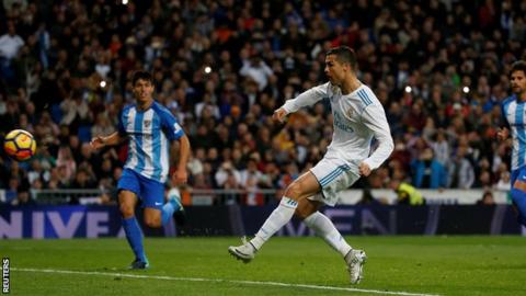 Cristiano Ronaldo scores for Real Madrid