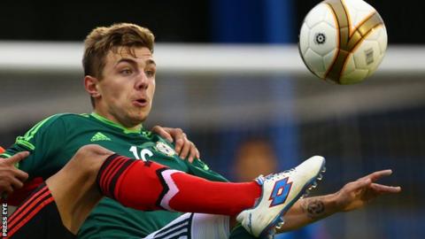 Robbie McDaid also has international experience as a Northern Ireland youth player