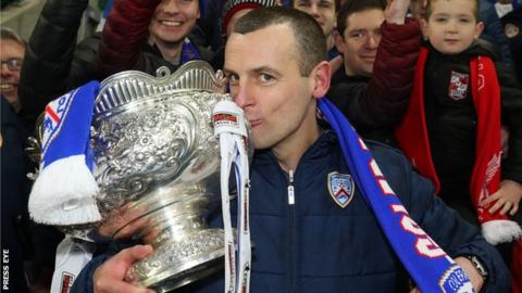 Coleraine manager Oran Kearney