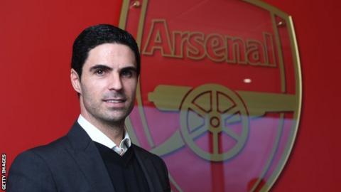 New Arsenal boss Mikel Arteta