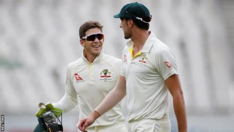 Tim Paine and Pat Cummins