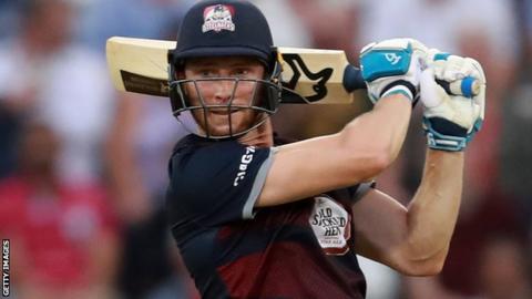 Rob Keogh in action for Northamptonshire