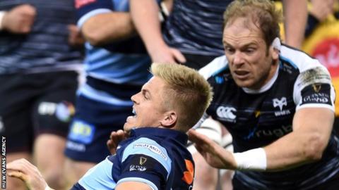 Gareth Anscombe and Alun Wyn Jones