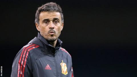 ผลการค้นหารูปภาพสำหรับ Luis Enrique back as Spain boss, months after daughter's death