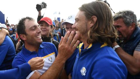 Francesco Molinari (left) and Tommy Fleetwood