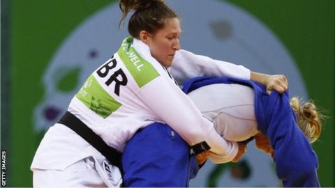 Natalie Powell in action at the European Championships