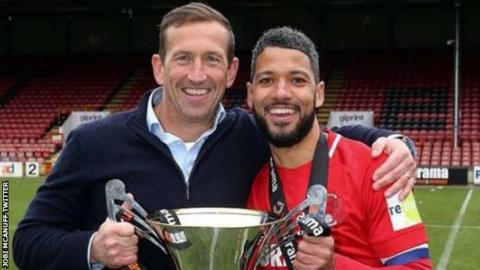 Jobi McAnuff and Justin Edinburgh