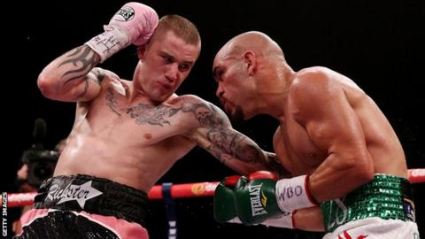 Ricky Burns, left, is a three-weight world champion