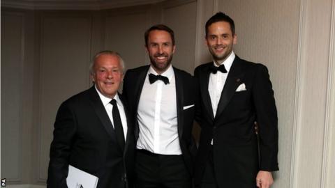Gordon Taylor, Gareth Southgate and Ben Purkiss