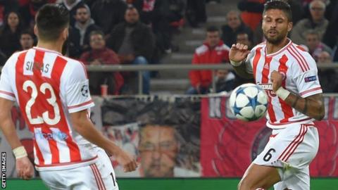 Olympiakos' only defeats this season have come in the Champions League
