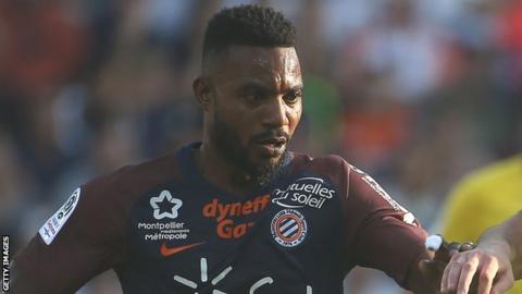 Benin's Stephane Sessegnon in action for Montpellier