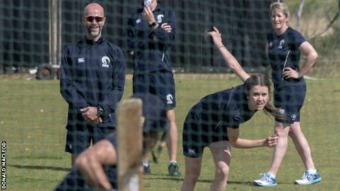 Scotland train for the matches against the Netherlands and the United States