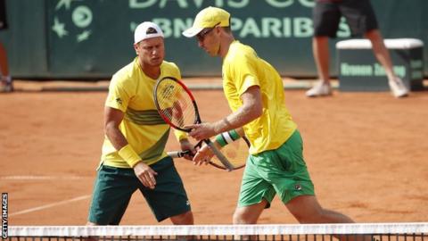 Lleyton Hewitt and John Peers