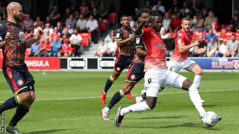 Salford City 2 0 Stevenage League Two Debut Ends In Victory For