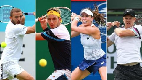 Evans, Norrie, Konta and Edmund