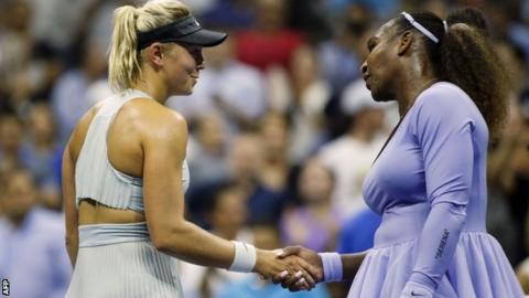 Serena Williams and Carina Witthoft