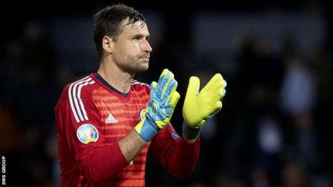 Scotland goalkeeper David Marshall