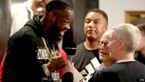 Wilder and his manager Shelly Finkel spoke to BBC Sport's Mike Costello