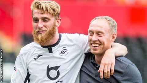 Oli McBurnie and Steve Cooper