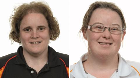 Newtownabbey's Carole Catling and Nuala Browne from Strabane