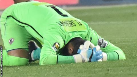 Zamalek's goalkeeper Ahmed El Shenawy