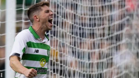Celtic's Ryan Christie celebrates