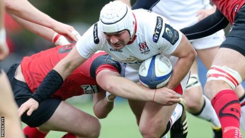 Rory Best attempts a burst in France