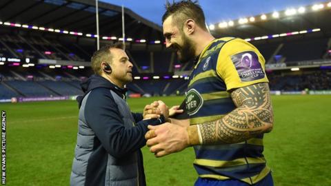 Danny Wilson celebrates with Josh Turnbull