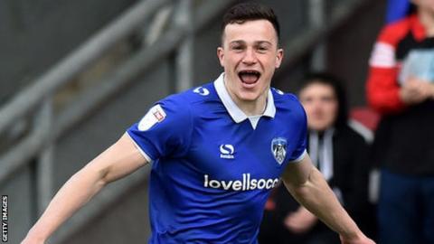 George Edmundson scored twice for Oldham Athletic last season