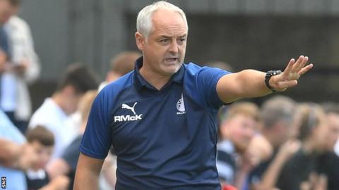 Falkirk were relegated to the third tier under McKinnon