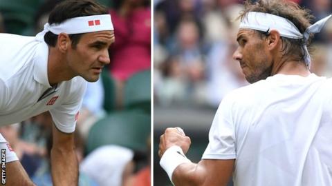 Roger Federer and Rafael Nadal