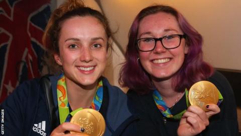 Elinor Barker and Katie Archibald