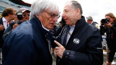 Bernie Ecclestone and Jean Todt