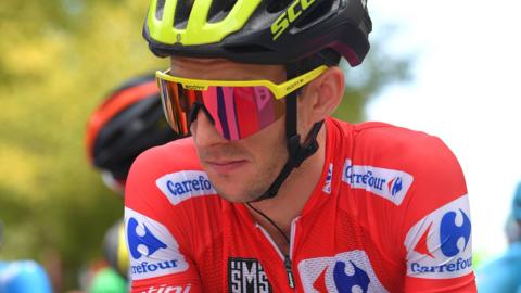 Simon Yates on stage 19 at Vuelta
