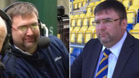 Steve Breed as commentator and chief executive