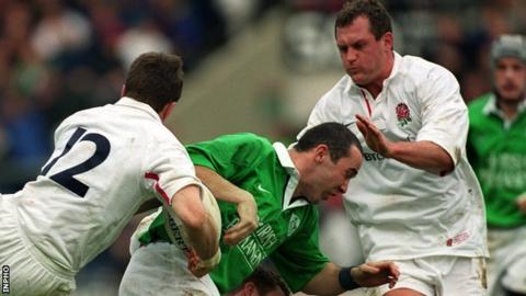 O'Shea's final game in an Ireland shirt was the 50-18 defeat by England in 2000
