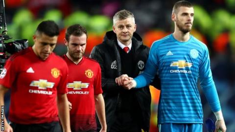 Alexis Sanchez, Juan Mata, Ole Gunnar Solskjaer and David de Gea