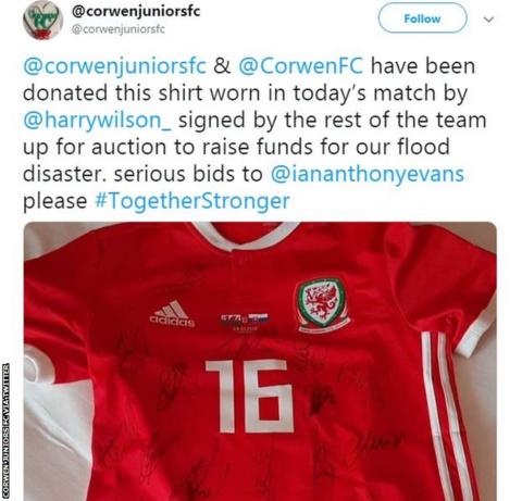 Corwen Juniors and Corwen FC are fundraising to repair flood damage
