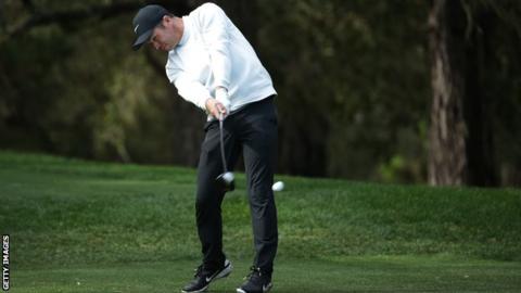 Paul Casey in third-round action at the AT&T Pebble Beach Pro-Am
