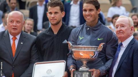 Dominic Thiem and Rafael Nadal