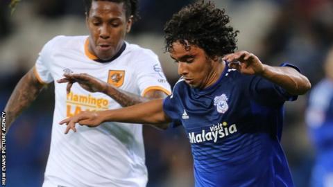 Fabio in action for Cardiff City