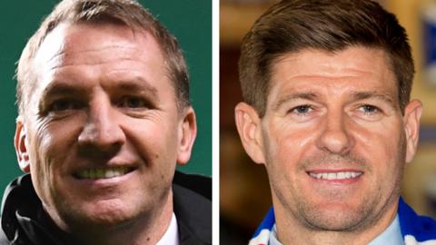 Celtic manager Brendan Rodgers and Rangers counterpart Steven Gerrard