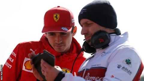 Charles Leclerc and Simone Resta