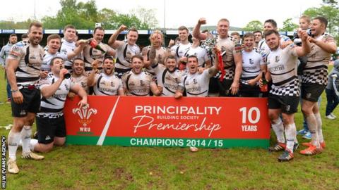 Pontypridd were Welsh Premiership champions in 2014-15