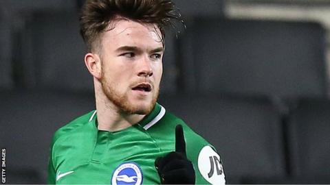 Aaron Connolly in action for Brighton